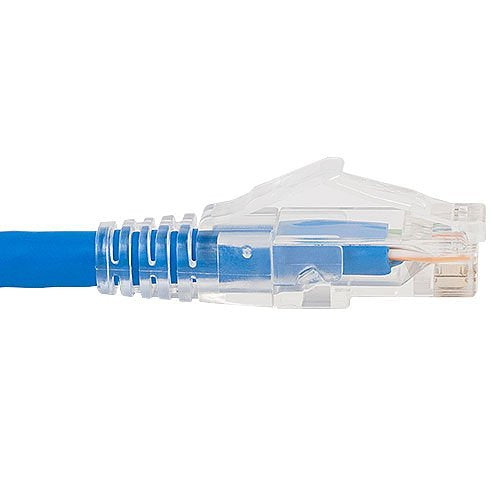 ICC ICPCSF01BL Patch Cord, CAT6, Clear Boot, Blue, 1Ft, 25-Pack