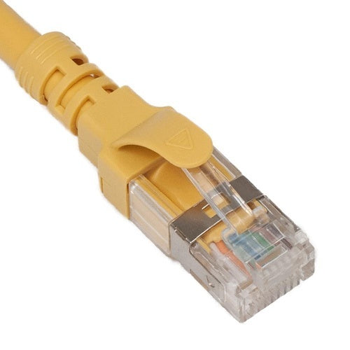 ICC ICPCSX01YL CAT6a Patch Cable, 1', 10-Pack, Yellow