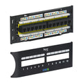 ICC ICMPP12F6E CAT6 Zero-U Front Access 12-Port Patch Panel