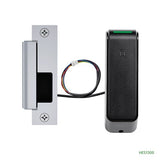 HES ES100-16L-IPS-629 Wireless Electric Strike, 1600 Strike, Complete PAC Latch Bolts Faceplates, Bright Stainless Steel