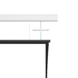 Da-Lite 29871G 137" Wireline Advantage Electric Projection Screen, Ceiling Mount, Flangeless Case, 16:10 Wide, Parallax Stratos 1.0, 120V
