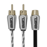 Level 3 RCA 100% Copper OFC Y Connector  2 FEMALE to 1 MALE - BLACK - RED