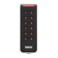 HID 20KNKS-01-00U71F Signo 20K Contactless Smartcard Keypad Reader with Pigtail Connection, Seos Profile, Black with Silver Trim