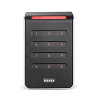 HID 40KNKS-02-001DTX Signo Contactless Smartcard Keypad Reader 40K, Pigtail Connection, Black / Silver