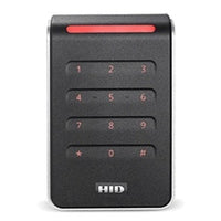HID 40KNKS-T2-0097MG Signo 40K Contactless Smartcard Keypad Reader with Pigtail Connection, Priority Smart Profile, Black with Silver Trim