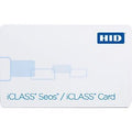 HID 52260PSGGNAN iCLASS 8K Seos iCLASS 2K Card, Seos and iCLASS SIO Programmed, with Standard iCLASS Access Control Application, Seos No Numbering, iCLASS Sequential Matching, Glossy, White, No Slot