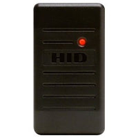 HID 6005B1B06 ProxPoint Plus Proximity Reader with Wiegand Output, Pigtail, Beep on, LED Normally Off, Host Must Flash Red and/or Green, Designer Black