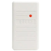 HID 6005BWB00 ProxPoint Plus Proximity Reader with Wiegand Output, Pigtail, Beep On, LED Normally Red, Reader Flashes Green on Tag Read, Classic White