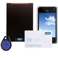 HID 921NTNTEK0002W iCLASS SE Series RP15 Mullion Contactless Smart Card Reader, Black