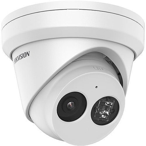 Hikvision DS-2CD2343G2-IU Value Series AcuSense 4MP Turret IP Camera with Built-In Microphone, 2.8mm Fixed Lens, White, (Replaces DS-2CD2343G0-I(2.8MM))