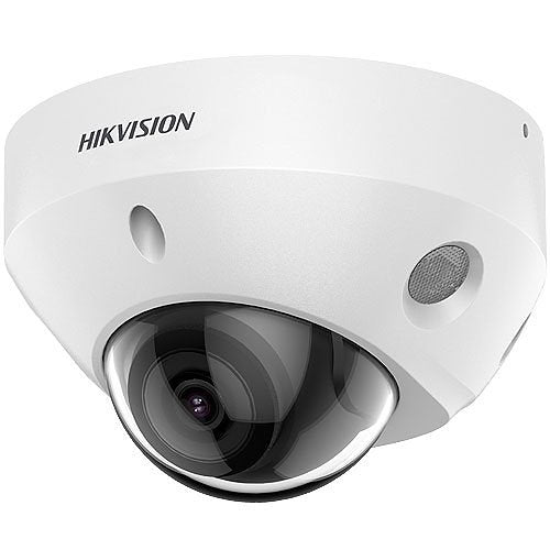 Hikvision DS-2CD2583G2-IS Value Series AcuSense 8MP Outdoor IR Mini Dome IP Camera with Audio and Alarm, 2.8mm Fixed Lens, White