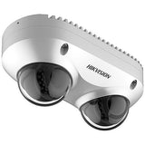 Hikvision DS-2CD6D42G0-IS Smart Series PanoVu 4MP Dual-Lens IP Camera, 4mm Lens, White