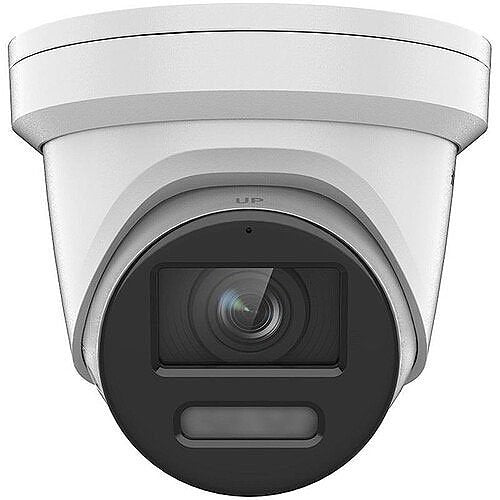 Hikvision DS-2CD2387G2-LU Performance Series ColorVu 8MP Outdoor WDR Turret IP Camera with Built-In Microphone, 2.8mm Fixed Lens, White