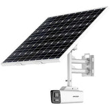 Hikvision DS-2XS6A87G1-L/C32S80 ColorVu 4K Solar Power 4G Bullet IP Camera Kit, 4mm Fixed Lens, White