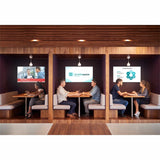 Hisense 75DM66D installed in a restaurant setting