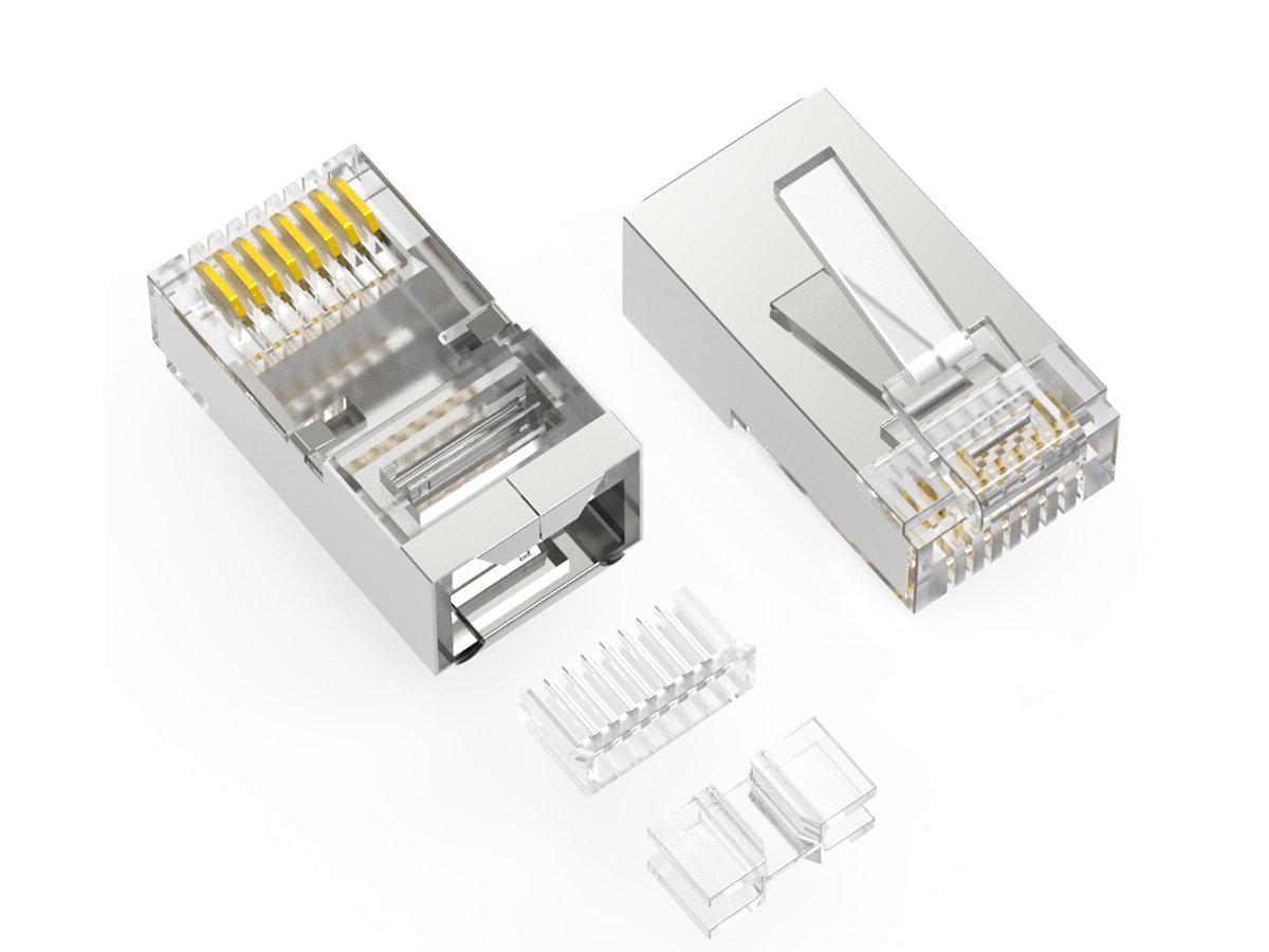 Axiom RJ45C6ASS3100-AX RJ45 CAT6A Shielded Plug 100-PACK – Silarius