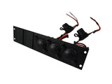 Havis C-LP3-BL2 Console Accessory Bracket KIT with 3 Lighter PLUG Outlets and 2 Blanks for Rectangular Accessories