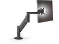 HAT Design Works 9105-1500-FM-104 Flat Panel Display Monitor Arm w/1500N Cyliner, Black, holds 35 lbs
