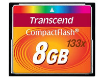 Transcend TS8GCF133 8GB, CF Card, MLC, 133X