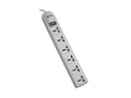 Eaton Tripp Lite SUPER6OMNID Protect It 230V 6-Universal Outlet Surge Protector, 1.8M Cord, German/French Plug, 750 Joules