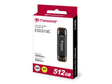 Transcend TS512GESD310C 512GB, External SSD, ESD310C, USB 10Gbps, Type C/A, Black