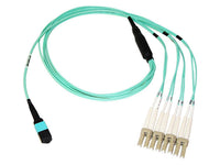 Axiom AXG96643 MPO-4 LC OM4 Breakout Cable 4M