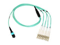 Axiom AXG96658 MPO-4 LC OM4 Breakout Cable 30M
