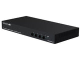 SmartAVI SKM-04-PLUS-S 4-Port KM Switch with USB 2.0 with LAN. Includes SKM-04-PLUS & PS5VDC3A