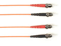 Black Box FOLZHSM-STST-OR-10 SM FO Patch Cable Duplx, Lszh, Orange, Stst, 10 Feet (3M)