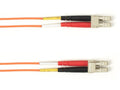 Black Box FOLZHM4-LCLC-OR-17 OM4 MM FO Patch Cable Duplx, Lszh, Orange, Lclc, 17 Feet (5M)