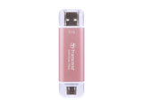 Transcend TS2TESD310P 2TB,USB External SSD, ESD310P, USB 10Gbps, Type C/ A,Pink