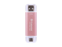 Transcend TS2TESD310P 2TB,USB External SSD, ESD310P, USB 10Gbps, Type C/ A,Pink