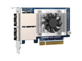 QNAP QXP-3X8PES 2 ports (SFF-8644 1x2) Expansion card; PCIe Gen3 x8 for QNAP PCIe JBOD series. Recommend installed in TS-h987XU-RP, TDS-h2489FU, TS-h1090FU speed up