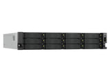 QNAP TS-H1277AXU-RP-R7-32G-US 2U 12-BAY Qts Hero NAS, AMD Ryzen 7 7000 Series 8C16T (boost Up to 5.3 GHz) PROCESSOR,32GB DDR5 NON-ECC RAM (max. 128GB Total), M.2 2280 PCIE