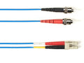 Black Box FOLZH62-STLC-BL-17 62.5 MM FO Patch Cable Duplx, Lszh, Blue, STLC / 62.5 MM FO , 17 Feet