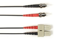 Black Box FOLZH62-STSC-BK-17 62.5 MM FO Patch Cable Duplx, Lszh, Black, Stsc, SCLC 17 FT (5M)