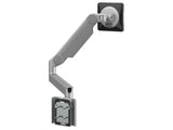 Humanscale M21NTNHSFTB M21 M2.1 Monitor Arm - Base Without Technology -No Technology- Direct Hardwall- Silver with Gray 