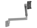 Humanscale M21NTNHSFTB M21 M2.1 Monitor Arm - Base Without Technology -No Technology- Direct Hardwall- Silver with Gray Trim - 12 Straight Link/Dynamic Link T