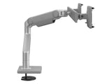 Humanscale M81NTNBSB2G M8.1 with Bolt-through Mount for DUAL Monitors with Crossbar - Silver with Gray TRIM - Gray 100MM