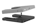 Humanscale TM33RN-SNA M/Connect 3 MPower Hub with Retrofit Mount - Silver - North American Plug Style