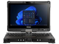 Getac V110 Gen 7 11.6" Fully Rugged Convertible Laptop - Core i7-1265U, 16GB RAM, 512GB SSD, Windows 11 Pro, TAA (VSFB2YJABDBP)