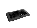 Crestron FT2-202-MECH-PTL-B FlipTop FT2 Series Cable Management System, 202 Size, Mechanical, Pass-Through Lid, Black