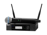Shure GLXD24R+/B58-Z3 Featuring the industry standard BETA 58A vocal microphone, the half-rack GLXD24+/B58 Dual Band Vocal System delivers superior