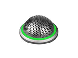 Shure MX395AL/C-LED Bushed Aluminum Button Mic, CARDIOID, remoteable LED, 5-Pin XLR (Female Connector Included)
