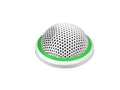 Shure MX395W/O-LED White Button Mic, OMNIDIRECTIONAL, remoteable LED, 5-Pin XLR (Female Connector Included)