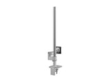 Humanscale X8NTNCDS4TB36 M/Flex for M8.1 Monitor Arm, Single Monitor, 4 Straight Link, 36 Post, Silver with Gray Trim