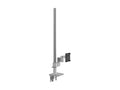 Humanscale X8NTNCDS4TB36 M/Flex for M8.1 Monitor Arm, Single Monitor, 4 Straight Link, 36 Post, Silver with Gray Trim