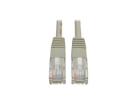 Eaton Tripp Lite N002-100-GY Cat5e 350 MHz Molded (UTP) Ethernet Cable (RJ45 M/M), PoE - Gray, 100 ft. (30.5 m)