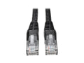 Eaton Tripp Lite N201-100-BK Cat6 Gigabit Snagless Molded (UTP) Ethernet Cable (RJ45 M/M), PoE, Black, 100 ft. (30.5 m)