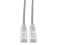 Eaton Tripp Lite N201-S07-GY Cat6 Gigabit Snagless Slim UTP Ethernet Cable (RJ45 M/M), PoE, Gray, 7 ft. (2.13 m)